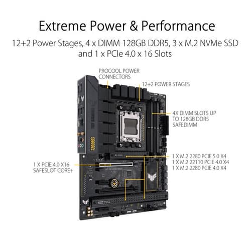 ASUS TUF GAMING B650-PLUS WIFI AMD Ryzen AM5 ATX Motherboard - Image 3